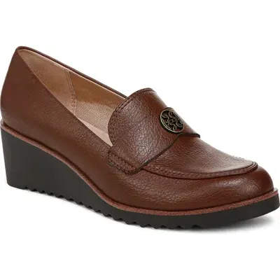 Lifestride Zed Wedge Loafer In Dark Tan