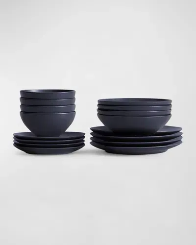 Lifetime Brands Core 16-piece Dinnerware Set In Navy