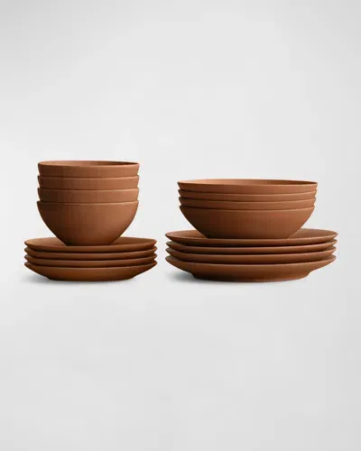 Lifetime Brands Core 16-piece Dinnerware Set In Terracotta