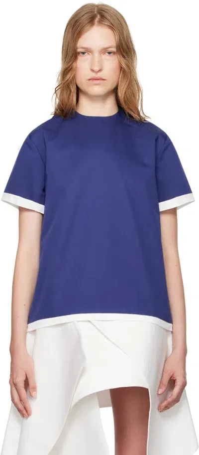 Lii Studio Ssense Exclusive Navy Heavy Twill T-shirt