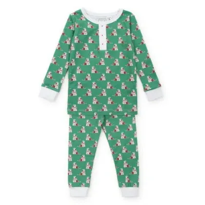 Lila And Hayes Kids'  Jack Boys' Pajama Pant Set In Santa's Helper