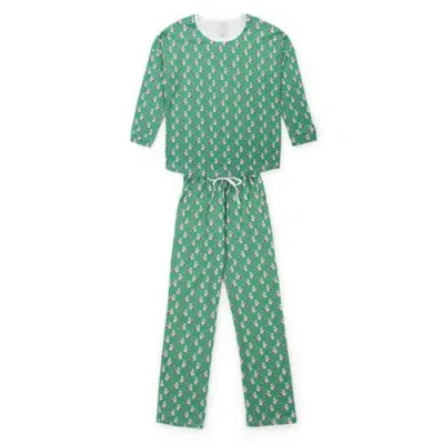 Lila And Hayes Longsleeve Top Pant Set In Santa's Helper