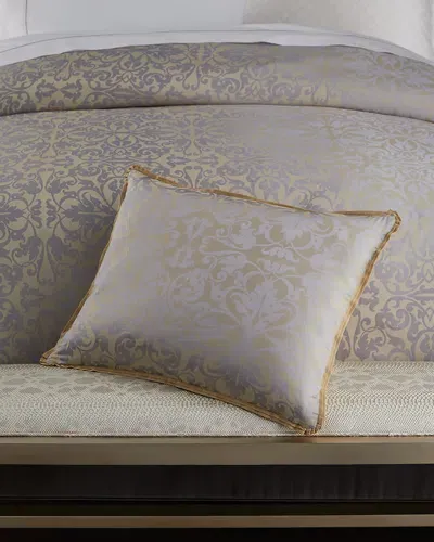 Lili Alessandra Standard Jackie Jacquard Sham In Champagne/silver