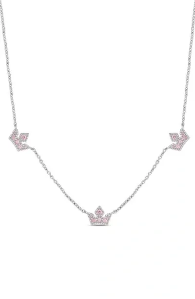 Lily Nily Kids' Tiara Frontal Necklace In Silver