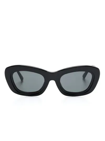 Linda Farrow X Attico Rania Sunglasses In Black