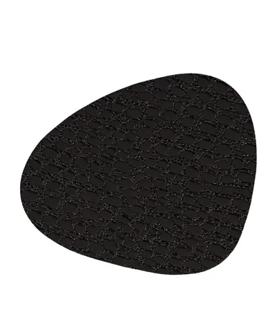 Linddna Curve Lace Coasters In Black