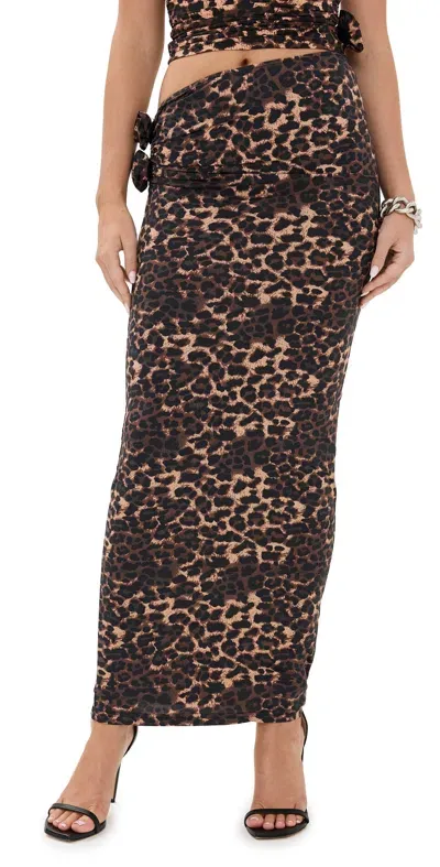 Lioness Soul Mate Maxi Skirt Leopard