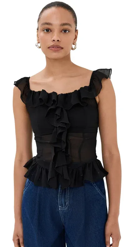 Lioness Timeless Ruffle Top Onyx