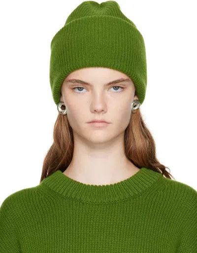 Lisa Yang Green Stockholm Beanie In Ma Matcha