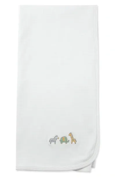 Little Me Kids' Safari Cotton Blanket In Ivory