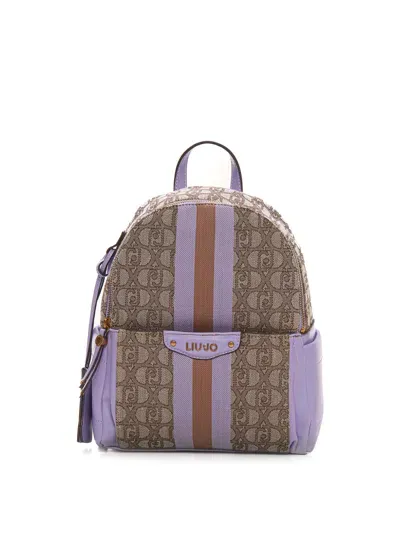 Liu •jo Backpack  Rucksack In Beige-lilla