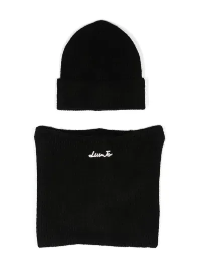 Liu •jo Beanie And Snood Set In Black