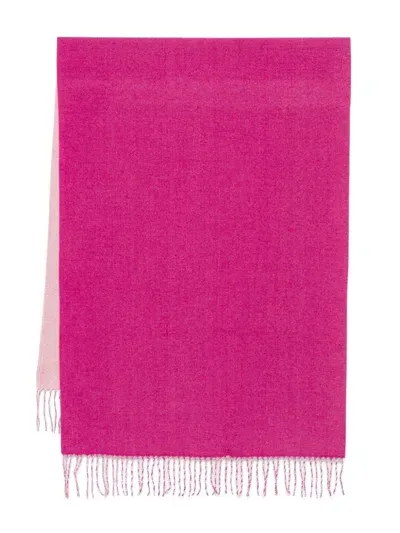 Liu •jo Brooch-detail Scarf In Purple