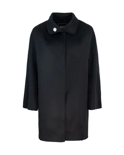 Liu •jo Cappotto Nero Minimale In Black