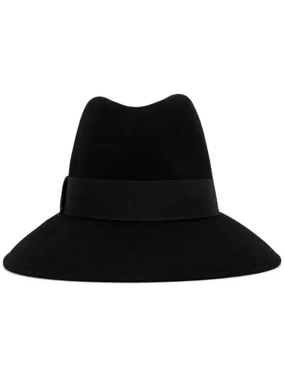 Liu •jo Felt Fedora Hat In Black