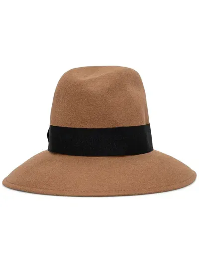 Liu •jo Felt Fedora Hat In Brown