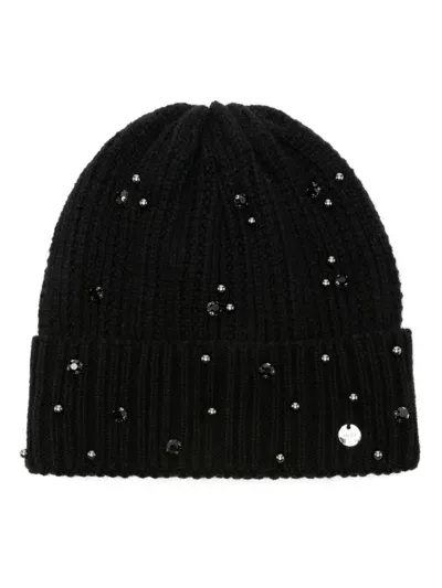 Liu •jo Gemstones Beanie In 黑色