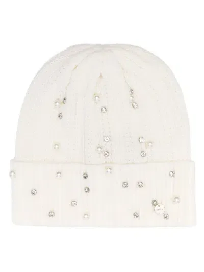 Liu •jo Gemstones Beanie In White