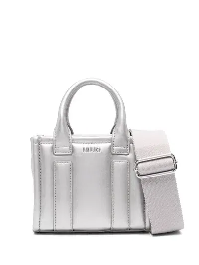 Liu •jo Handbag With Shoulder Strap And Logo In Grey