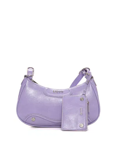 Liu •jo Logo Shoulder Bag In Wisteria