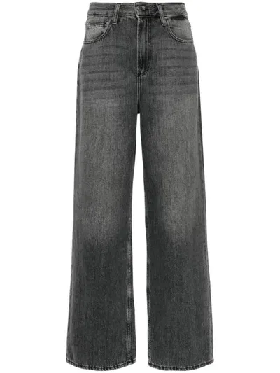 Liu •jo Mid-rise Straight-leg Jeans In Grey