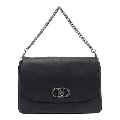 Liu •jo Large Logo Crossbody Bag Liu-jo In Black