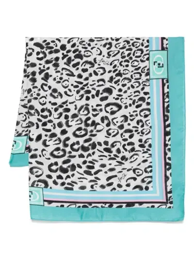 Liu •jo Leopard-print Scarf In White