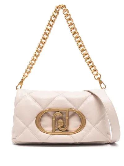 Liu •jo Lapuffy Crossbody Bag In Nude