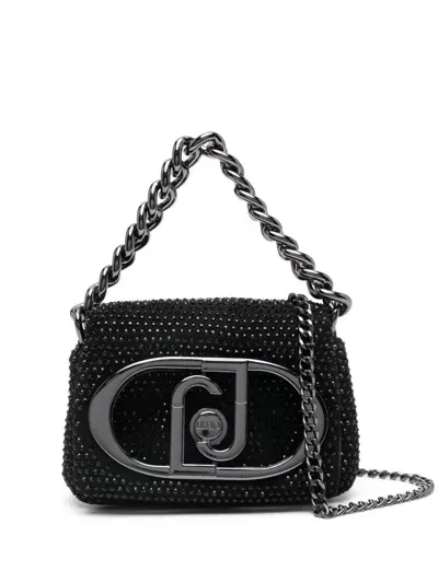 Liu •jo Mini Lapuffy Crossbody Bag In Black