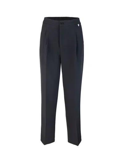 Liu •jo Pantalone Nero Con Piega In Black