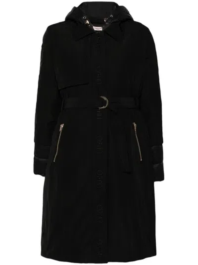 Liu •jo Quilted Coat In Black