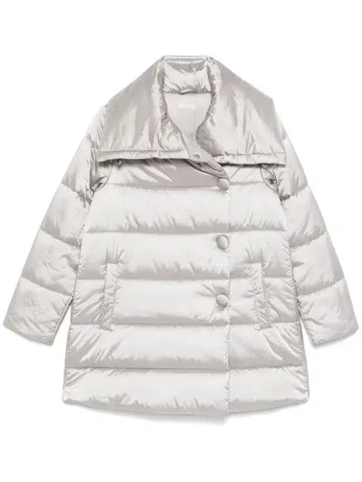 Liu •jo Quilted Padded Jacket In Grey