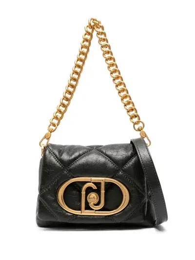 Liu •jo Small Lapuffy Cross Body Bag In Black