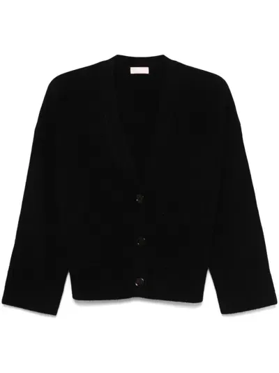 Liu •jo Wool Cardigan In Black