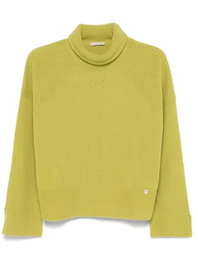 Liu •jo Wool Sweater In Grün