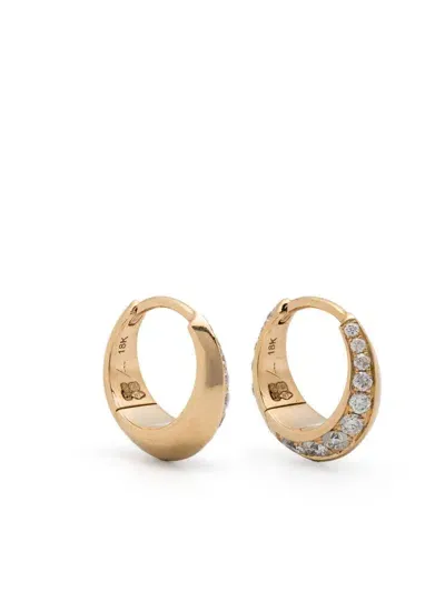 Lizzie Mandler Fine Jewelry 18kt Yellow Gold Crescent Huggie Earrings In 金色