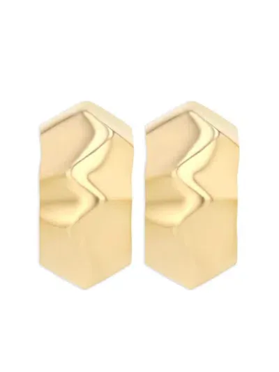 Lizzie Mandler Fine Jewelry 18kt Yellow Gold Small Wave Earrings