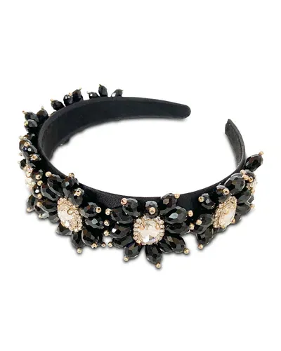 Locks & Mane The Fancy Headband In Black/gold