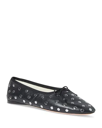 Loeffler Randall Studded Leather Ballet Flats In Blasi