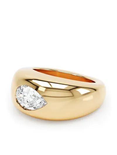 Loev 18kt Recycled Yellow Gold Curve Diamond Ring