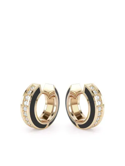 Loev 18kt Recycled Yellow Gold Eternity Diamond Earrings