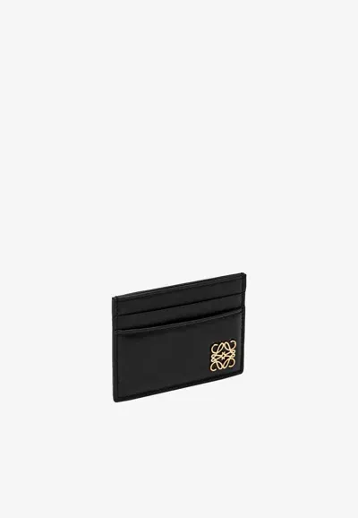 Loewe Anagram Puffer Plain Cardholder In Black