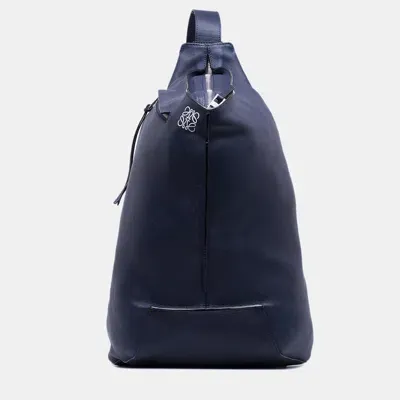 Pre-owned Loewe Anton Backpack In Blue