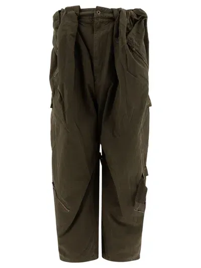 Loewe Balloon Cargo Trousers In Green