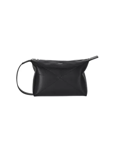 Loewe Beuty Pouch "puzzle Fold" In Black  