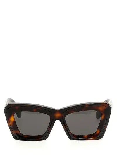 Loewe Beveled Sunglasses Brown In Multi