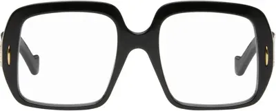 Loewe Black Anagram Glasses In Shiny Black