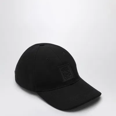 Loewe Black Baseball Cap With Logo Patch