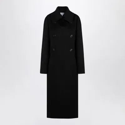 Loewe Black Wool Double-breasted Coat