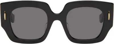 Loewe Brown Square Anagram Sunglasses In Black